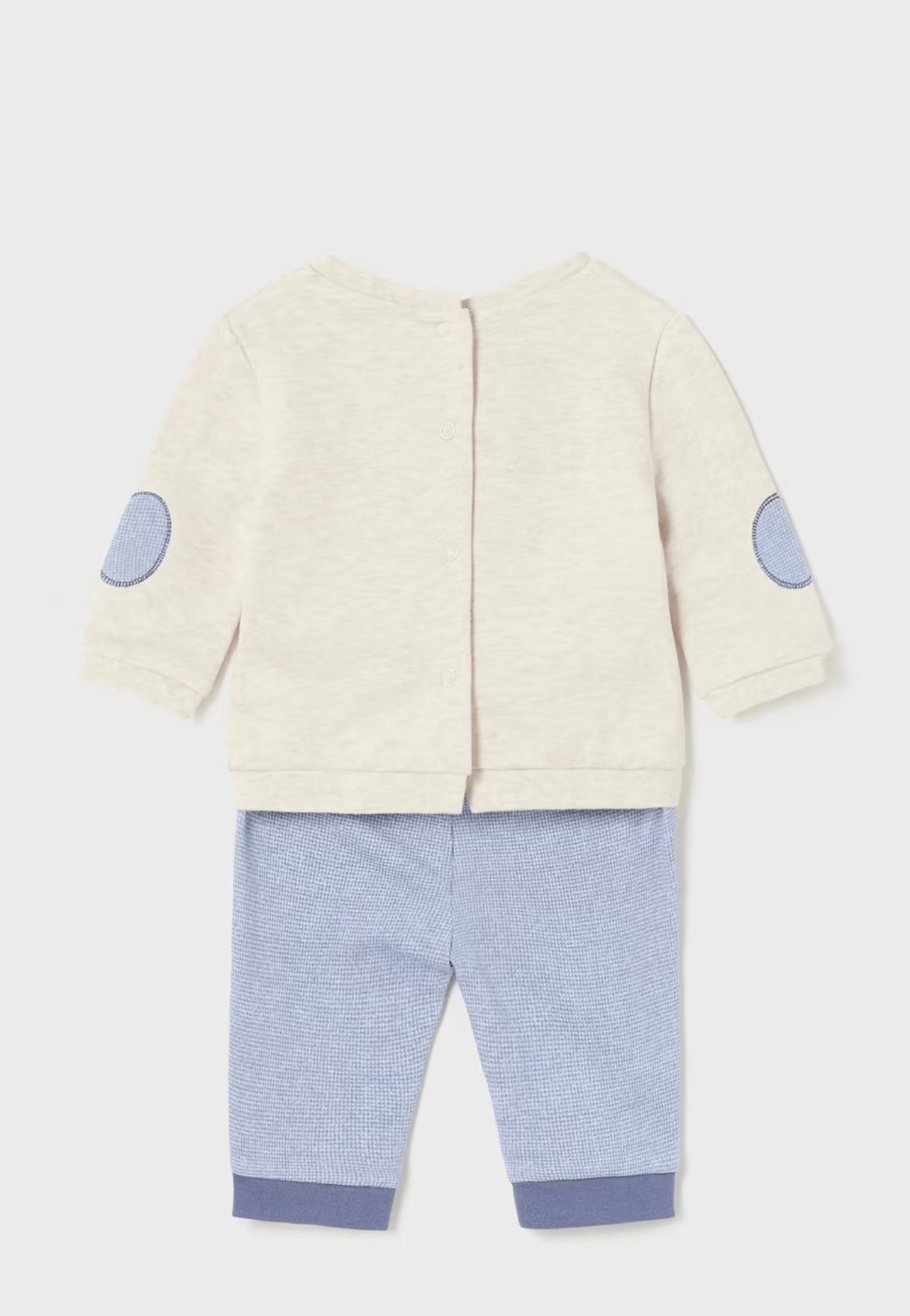 Mayoral two piece baby blue bear set