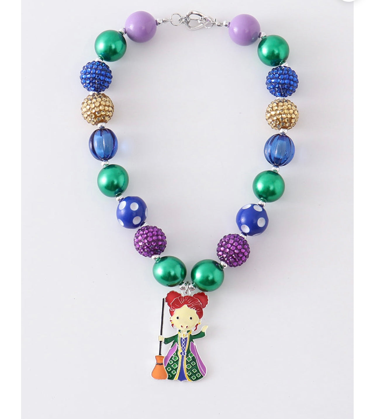 Halloween Witch bubble necklace