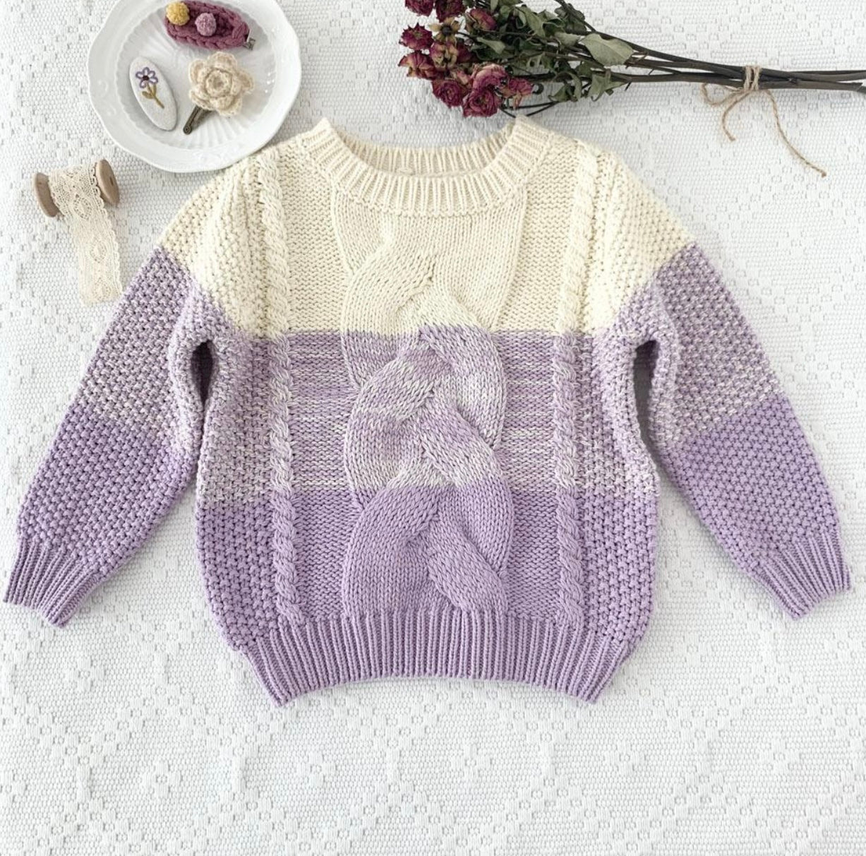 Purple Gradient Sweater