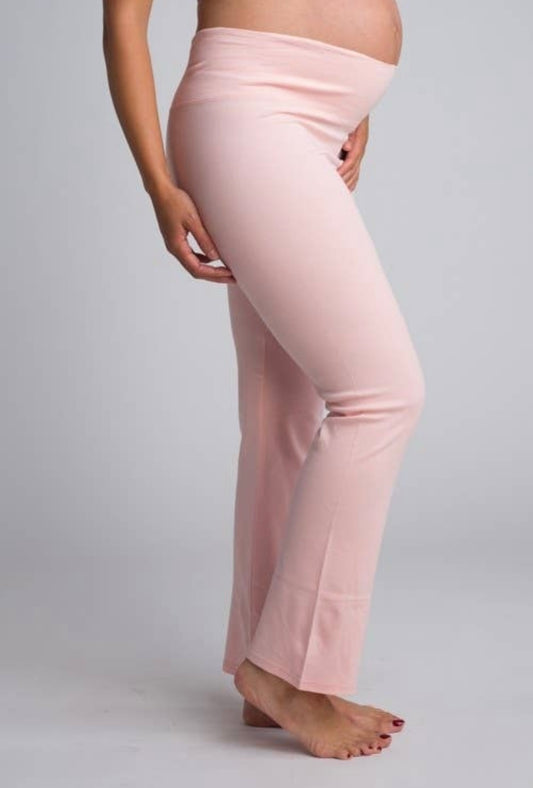 Pink maternity leggings
