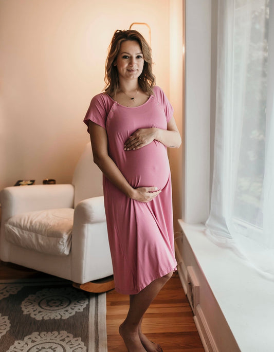 Rose Maternity Gown